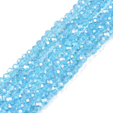 Electroplate Glass Beads Strands LS-EGLA-A044-T2mm-B08-1