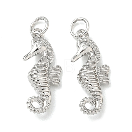 Brass Micro Pave Cubic Zirconia Animal Pendants KK-H280-05C-P-1
