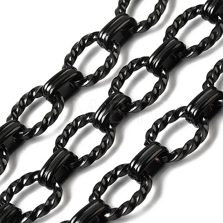 304 Stainless Steel Twist Oval Link Chains CHS-Z007-10B-1
