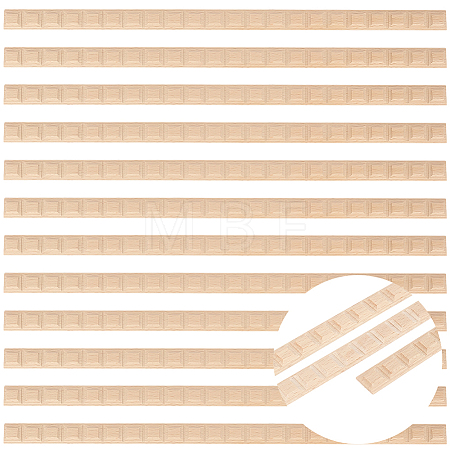 Wood Carving Waistline Edge Strips for Living Room Background Wall Decorative AJEW-GF0013-86C-1
