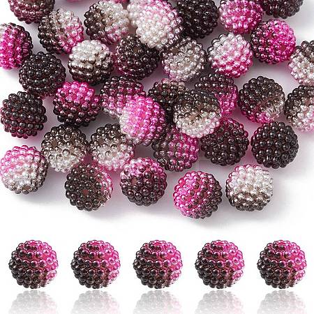 Imitation Pearl Acrylic Beads OACR-FS0001-42H-1