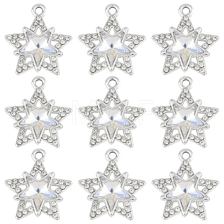 10Pcs Glass Pendants GLAA-YW0004-64A-04-1
