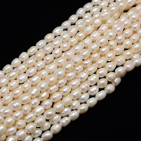 Natural Cultured Freshwater Pearl Beads Strands PEAR-L001-B-03-1