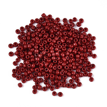 8/0 Opaque Colours Round Glass Seed Beads X-SEED-A010-3mm-45B-1