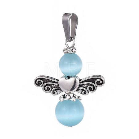 Cat Eye Pendants X-PALLOY-JF00378-05-1