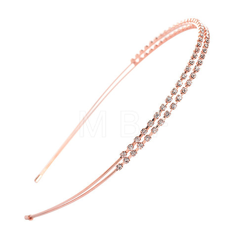 Iron with Rhinestone Hair Bands for Girl PW-WG72049-01-1