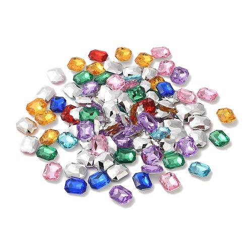 Imitation Taiwan Acrylic Rhinestone Cabochons GACR-A010-8x10mm-M-1