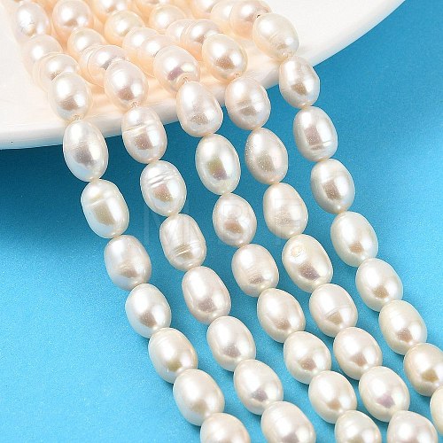 Natural Cultured Freshwater Pearl Beads Strands PEAR-I007-01D-07C-1