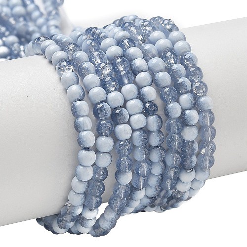 Crackle Glass Beads Strands GLAA-U001-4mm-14-1