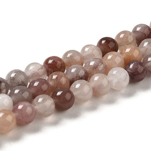 Natural Strawberry Quartz Beads Strands G-H298-A03-02-1