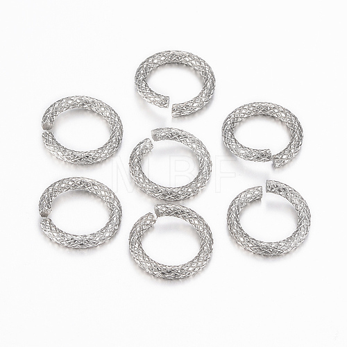 Tarnish Resistant 304 Stainless Steel Open Jump Rings STAS-K155-A-12P-1