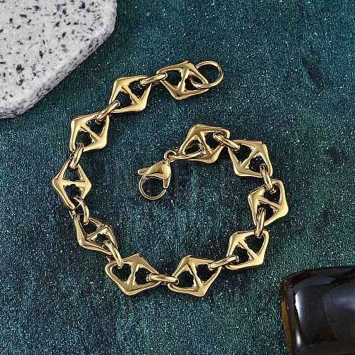 304 Stainless Steel Mariner Link Chain Bracelets for Women BJEW-F488-02G-1