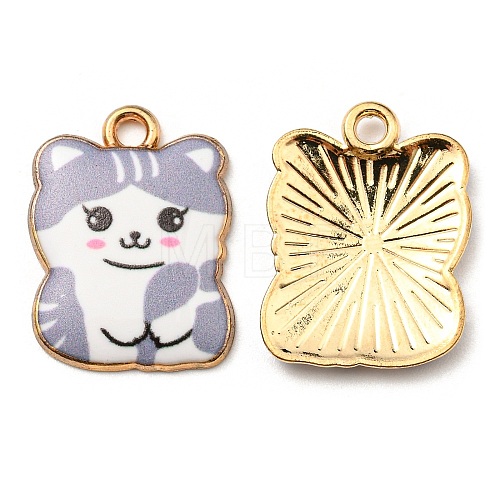 Printed Alloy Pendants ENAM-L042-07G-02-1