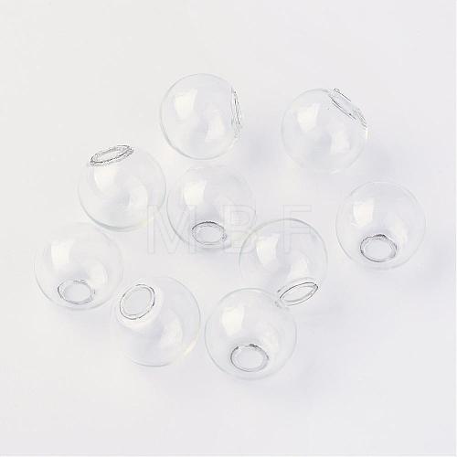 Round Mechanized One Hole Blown Glass Globe Ball Bottles BLOW-R001-14mm-1
