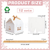 House Shaped Kraft Paper Folding Gift Box with Hollow Window and Ribbon AJEW-WH0166-88B-2