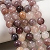 Natural Violet Strawberry Quartz Beads Strands G-P530-B02-03-9