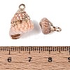 Electroplate Natural Spiral Shell Pendants SSHEL-Q100-37G-3