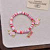 Valentine's Day Zinc Alloy Enamel Charm Bracelets FS-WG4D636-09-1