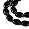 Natural Black Stone Beads Strands G-M206-47-3