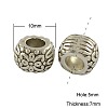 Tibetan Style Alloy European Beads X-MPDL-2206-AS-FF-1