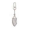 Stainless Steel Braided Chain Macrame Pouch Empty Stone Holder Pendant Decorations HJEW-JM02056-2