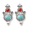 Bohemia Tibetan Style Alloy & Enamel & Synthetic Turquoise Pendants LS-FIND-T074-09AS-1