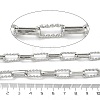 Handmade 304 Stainless Steel Twist Rectangle Box Chains STAS-F341-06P-3
