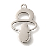 201 Stainless Steel Pendants STAS-R136-22P-1