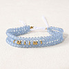 Bohemian Style Glass Beaded Braided Bead Bracelets IT8808-1-1