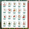 40Pcs 20 Styles Christmas Alloy Enamel Pendants ENAM-TA0001-55-12