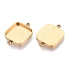 304 Stainless Steel Connector Cabochon Settings STAS-Q113-35G-2