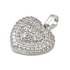 Brass Micro Pave Cubic Zirconia Pendants KK-CBA74BF-12P-02A-2