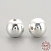 925 Sterling Silver Beads STER-S002-15-4mm-2