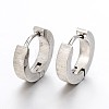 Tarnish Resistant Fashionista Must-Have Unisex 304 Stainless Steel Hoop Huggie Earrings EJEW-G138-173P-1