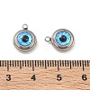 Printed 304 Stainless Steel & Glass Pendnats STAS-Q119-21P-01-3