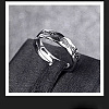 Dragon Pattern 201 Stainless Steel Finger Rings for Men FS-WG77ECB-02-4