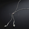 Fashionable Stainless Steel Earphone Pendant Necklaces for Daily Wear IO7350-1