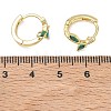 Brass Micro Pave Cubic Zirconia Hoop Earrings for Women EJEW-A167-12G-5