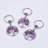 Natural Amethyst Keychain KEYC-E023-03H-3