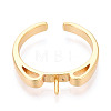 Brass Cup Peg Ring Settings KK-N274-36G-2