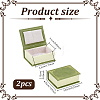Velvet Ring Storage Boxes CON-WH0100-45-2