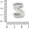 Brass Initial Beads KK-B167-27P-01Z-3
