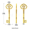 6Pcs 3 Colors Tibetan Style Zinc Alloy Big Pendants FIND-FS0002-55-4