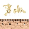 Brass Micro Pave Cubic Zirconia Cuff Earrings for Women CU-CBAE7DF-22G-5