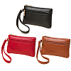 3Pcs 3 Colors Double Layer PU Imitation Leather Zipper Wallets AJEW-CL0005-46-1