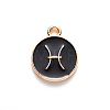 Alloy Enamel Pendants X-ENAM-S124-01B-08H-2
