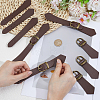 6 Sets PU Leather Toggle Buckles FIND-CL0002-15B-3