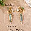 Alloy Enamel Stud Earrings WG049B8-01-3