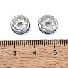 304 Stainless Steel Rhinestone Spacer Beads RB-CBA18B7-01P-10-3