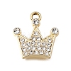 UV Plating Alloy Crystal Rhinestone Pendants RB-CBAD37D-34G-1